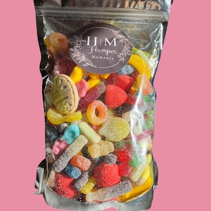 Vegan Sweets Pick n Mix Pouch Vegetarian Friendly Palm Oil Gluten Free Options Retro Candy Jelly Hamper Gift Box Bubs Liquorice Halloween