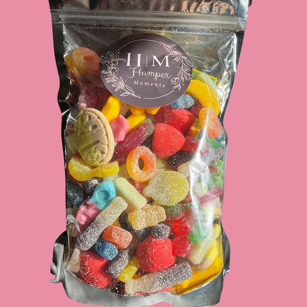 Vegan Sweets Pick n Mix Pouch Vegetarian Friendly Palm Oil Gluten Free Options Retro Candy Jelly Hamper Gift Box Bubs Liquorice Halloween