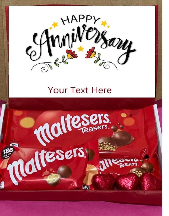 Maltesers Chocolate Hamper Box Gift Personalised Sweet Treat