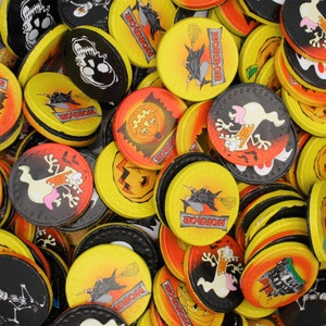 Monete decorative di cioccolato al latte con personaggi di Halloween, riempitive per sacchetti da festa, bomboniere, monete spaventose con effetto horror in lamina