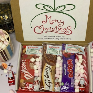 Christmas Eve Box Personalised Reindeer Food, Snowman Soup, Hot Chocolate, Christmas Eve Box, Stocking Filler, Santa Xmas Gift