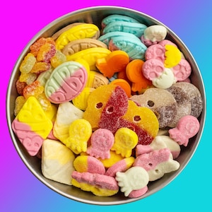 BUBs Bag (Vegan & Gluten Free) 1KG 2KGBag | UK Sweets | Pick n Mix | Halal Sweets | Vegetarian Sweets | Party Favours Retro Candy Jelly Gift