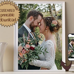 Custom digital oil painting portrait, Custom wedding portrait on canvas from photo, Custom art, wedding gift, gift for wife, husband gift