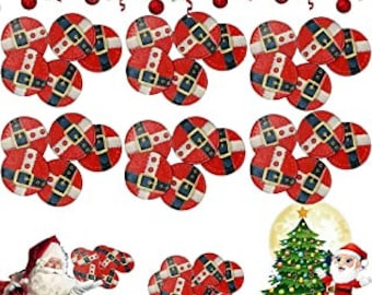 Father Christmas Santa Claus Belts Milk Chocolate Coins Party Bag Filler Xmas Favours Foiled SANTAS BELT COINS