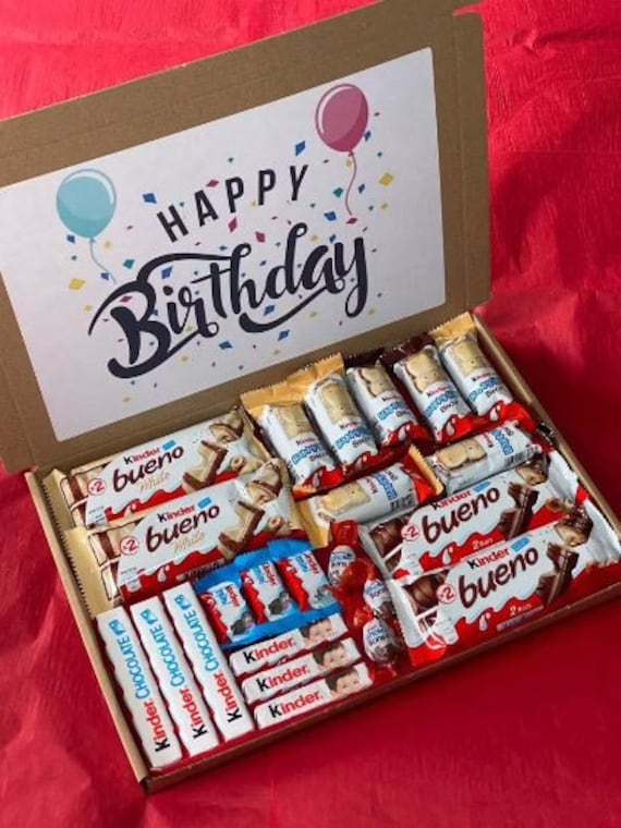 PERSONALISED Kinder Chocolate Hamper Selection Box Kinder Bueno Hippo Sweet  Gift Present Birthday Love You Gifts for Him for Her Christmas -  Norway