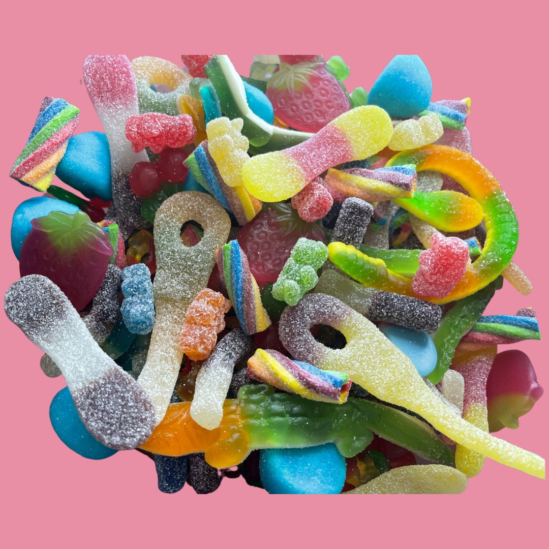 Hampermoments's Sour & Fizz Mix Bag Retro Fizzy Sweets Pick N Mix - Etsy UK