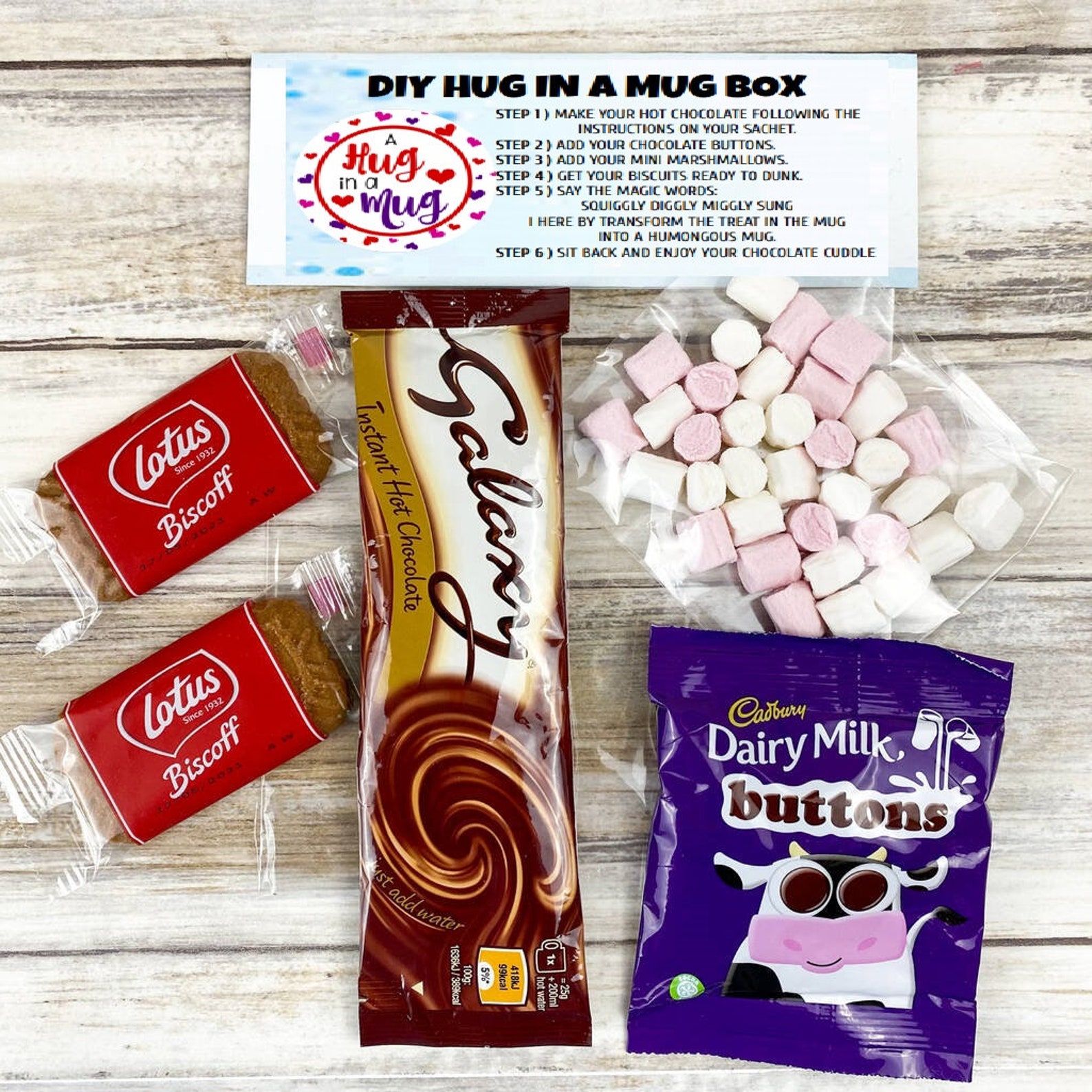 Hug in a Mug Hot Chocolate Kit Birthday Cadburys hot Etsy