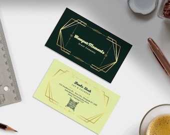 Editable Personalised Business Card - Saloon Business Card - Small Business Cards - Business Cards - Canva Template - Beauty Business Card