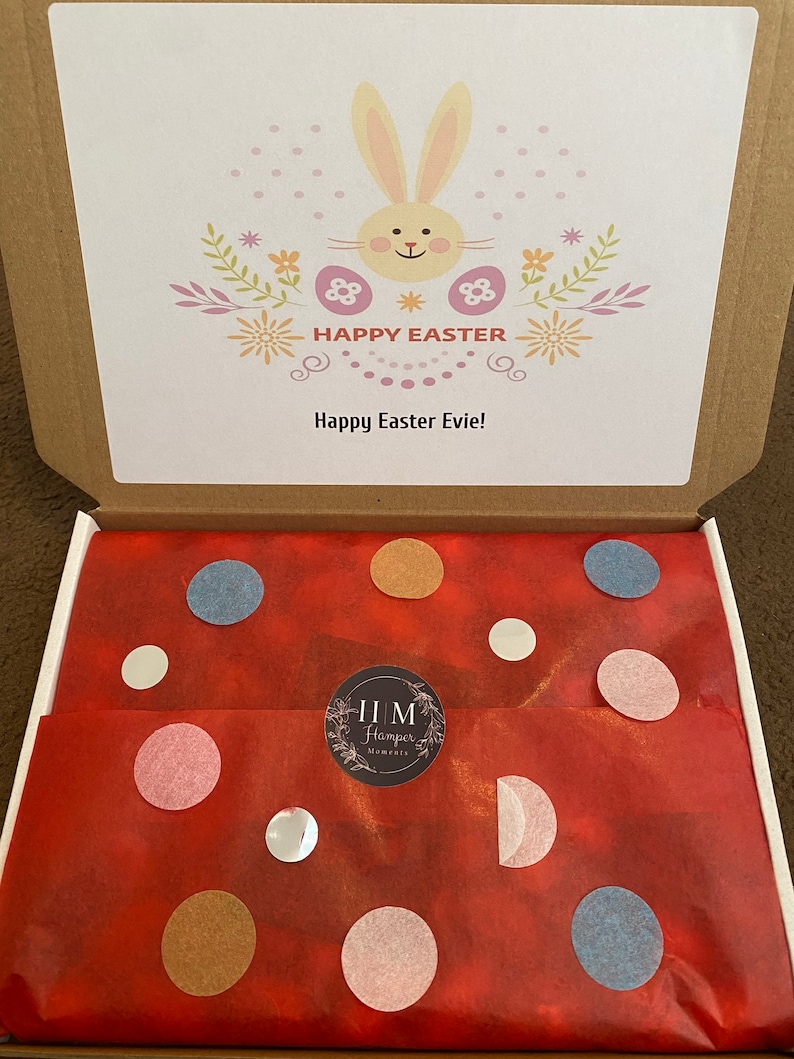 Personalizado Lindor Lindt chocolate huevos de Pascua dulces cesta golosinas caja de regalo regalos para él regalos para su lujosa caja de Pascua Lindt imagen 7
