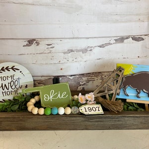 Oklahoma Tier Tray Decor