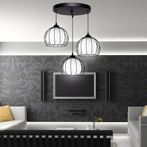 Lampe à suspension moderne en verre de style loft 23 lampes