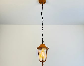 Hanglamp in retrostijl met echt roest, buitenlamp, buitenlamp, hanglamp, hanglamp - LuminaRust No. 563