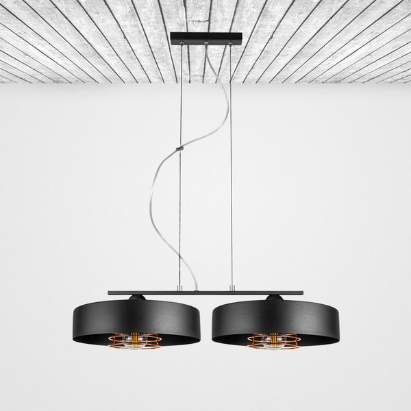 Ceiling Lamp Lamp Suspension Lamp Black Loft Industrial Black / Copper / Chrome E27 230V