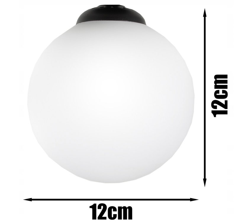 Ceiling light lamp ceiling lamp black loft industrial E27 230V black white ball 4-bulb image 2