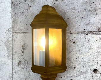 Lampa zewnętrzna kinkiet Kinkiet Reflektor ścienny Gniazdo ogrodowe Rdza patyna Rdza lampa E27 230V