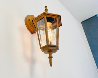 Retro-style outdoor wall light with real rust finish, outdoor lamp, outdoor light, wall lamp, wall light, outdoor - LuminaRust No. 562