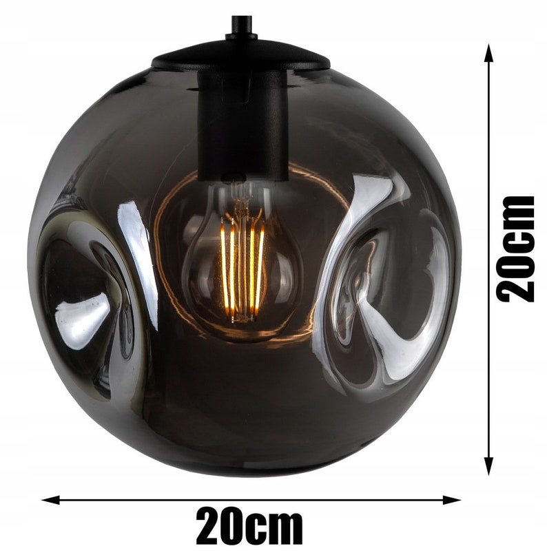 LEDSone Pendelleuchte Industrie-Design – 3 Verstellbare Köpfe, Schwarz, Metall, Für E27 Birnen