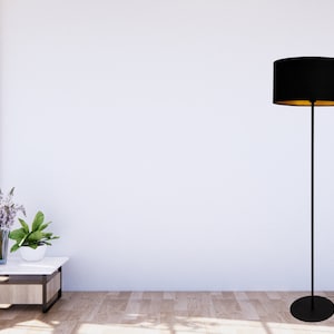Lamp floor lamp floor lamp black - gold