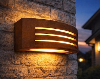 Buitenlamp, tuinlamp, buitenlamp, tuinlamp, wandlamp, roest 230V E27 LuminaRust nr. 567