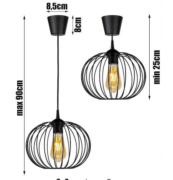 ワイヤー吊りシーリングライトペンダントライトモダンブラックワイヤー
