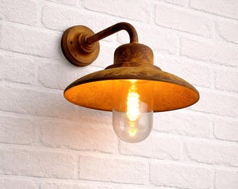 Handgemaakte roestige buitenwandlamp E27 | 110V - 220V | IP44 Vintage roestlamp voor huis en tuin