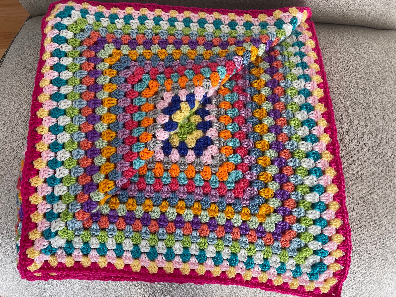 Crochet Multicolored Rainbow Blanket/Throw/Lapghan Etsy