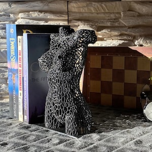 Female Torso Wireframe Bookend / 3D printed
