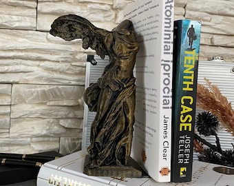 Antique Gold Victory Statue Bookend / 3D printed