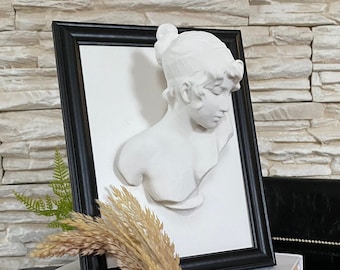 Sappho Bust statue Framed / 3D printed