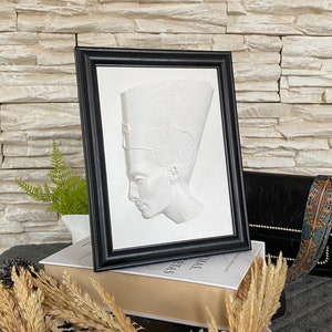 Framed Nefertiti Egyptian Statue / 3D printed