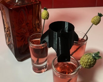 3-way SHOTS-dispenser / Party / 3D-geprint / Likeurdispenser