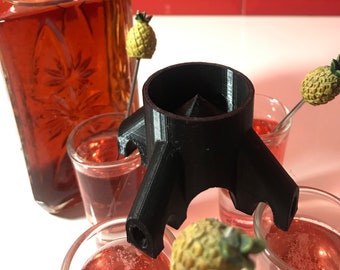 4-way SHOTS-dispenser / Party / 3D-geprint / Likeurdispenser