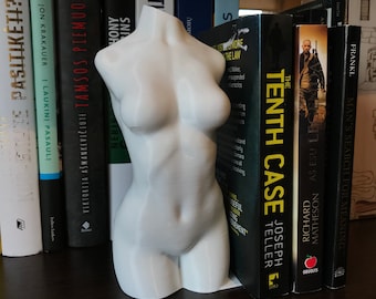 Female Torso Statue Bookend / 3D Printed