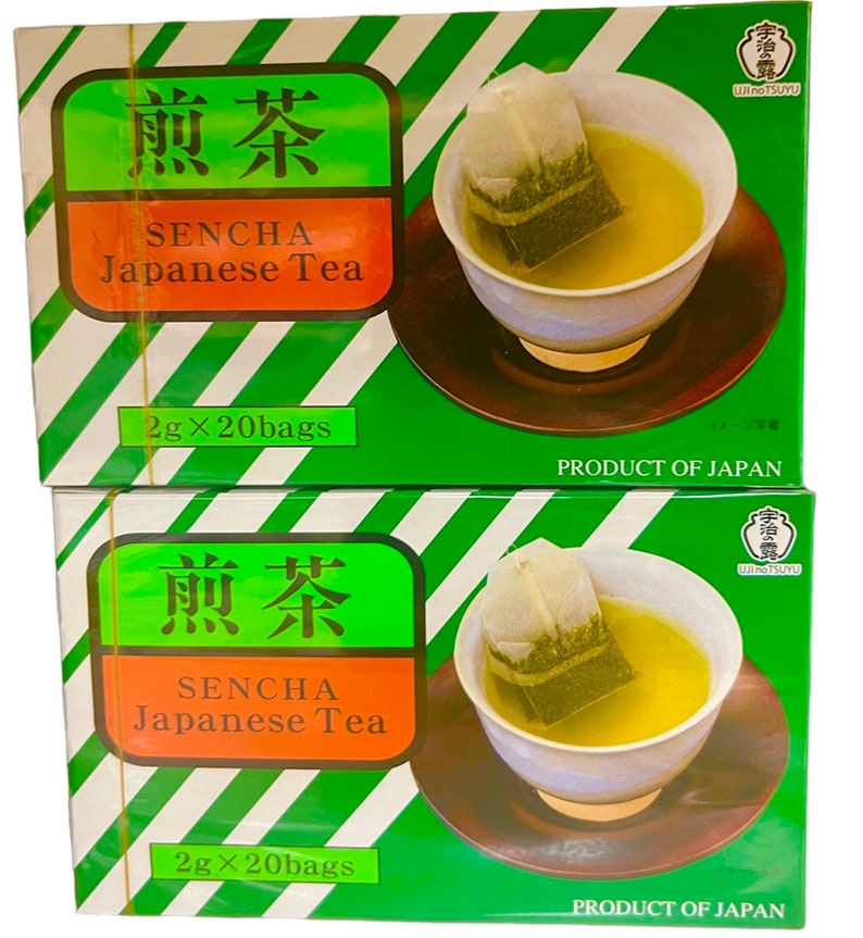 Ujinotsuyu Japanese Green Tea Sencha 40 Tea Bags Etsy Australia