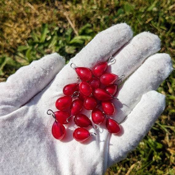 Pomegranate Beads Handmade Beads Polymer Clay Beads, Charms, Realistic  Berries, Red Berries Pomegranate Seeds Granatapfel 