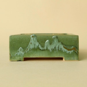 Maceta para bonsáis y suculentas - 13 x 13 x 5 cm (5,1 pulgadas)