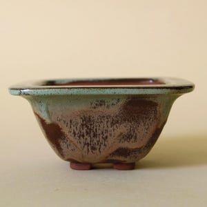 Bonsai pot - 12.5 x 12.5 x 6 cm (4.9 inches)