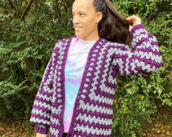 60’s Crazy Pattern Wool Cardigan Hexagon Cardigan Pattern – Cast Away Yarn Shop