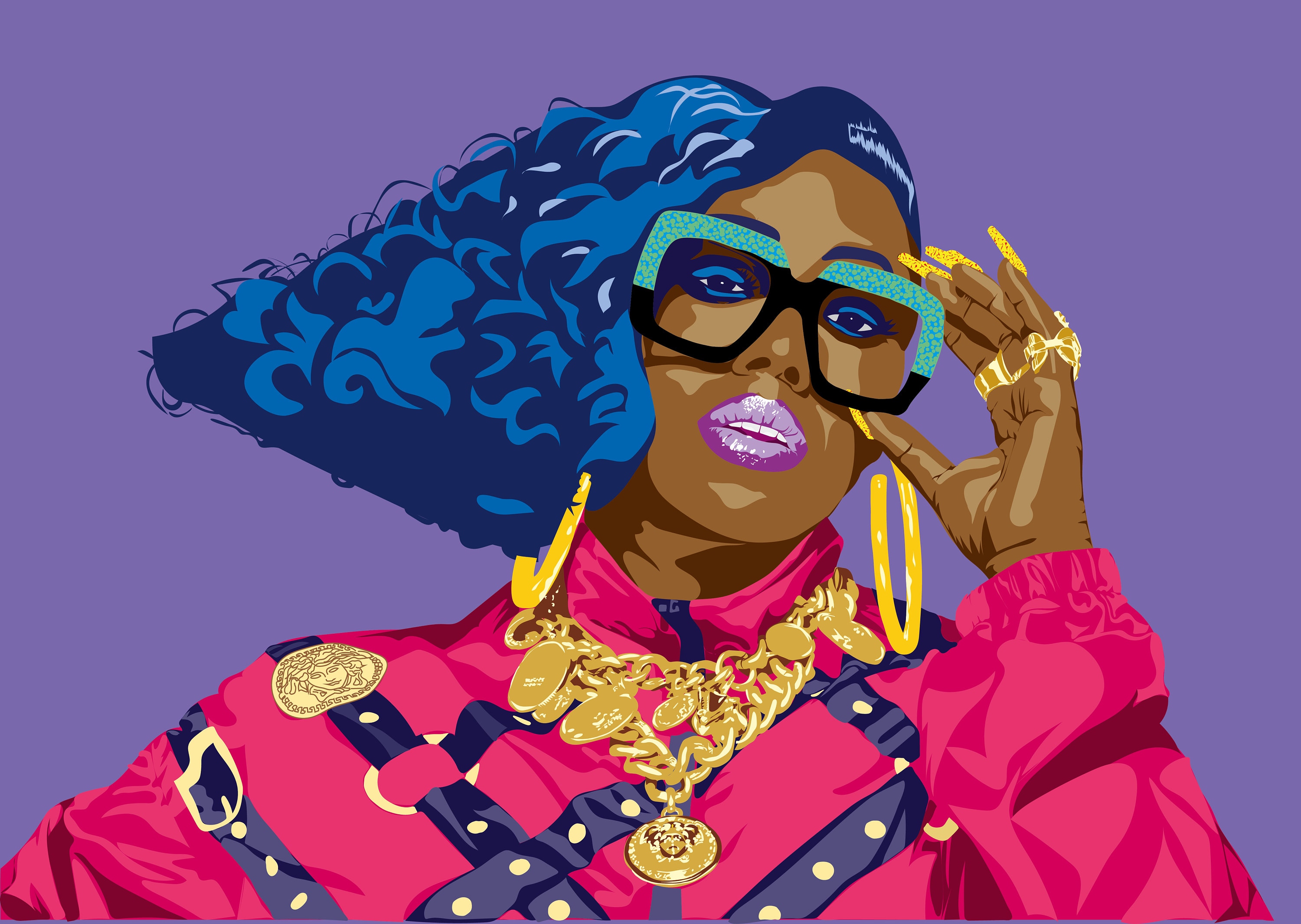 Missy Elliott Iconology Digital Print | Etsy