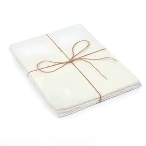 Carta da 400 g/m², carta ruvida bianca, carta di straccio di cotone fatta a mano con bordo deckle, articoli di cancelleria, matrimoni, calligrafia e progetti artistici A4,5 x 7