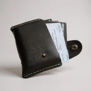 Herren Leder Geldbörse - Dreifach RFID Blocking Bifold - Echtleder Minimalist Geldbörse - Geschenk für Ihn - Papa Ehemann Freund
