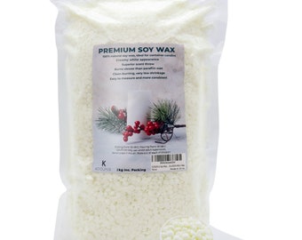 Soy Wax, 100% Natural Soy Candle Wax Beads, Organic SOYA Wax for Candle Making, Vegan Friendly Wax for DIY Candle Making