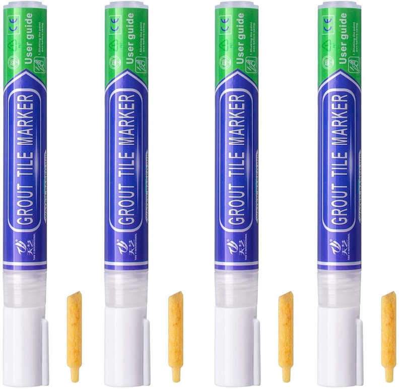 Grout Pen Grout Reviver Restoration Whitener Tile Bathroom Kitchen