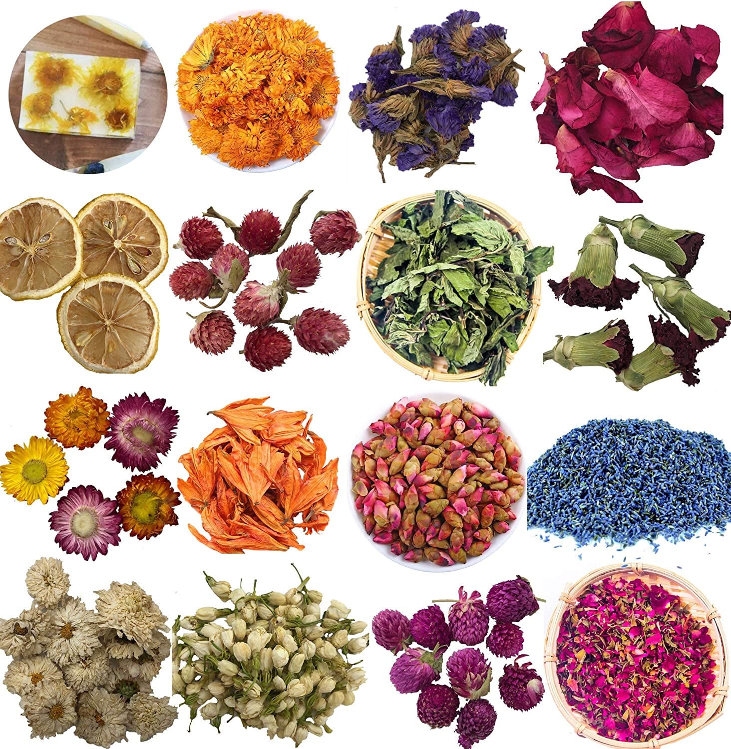Dried Flowers Herbs Natural Flowers Petals for Soap Candle Etsy UK