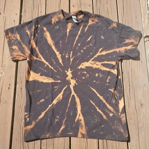 Bleach Tie-Dye Black Tee