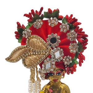 Baal Gopal Pagadi: Krishna Dress, Size 3 (Dia 2.3cm)