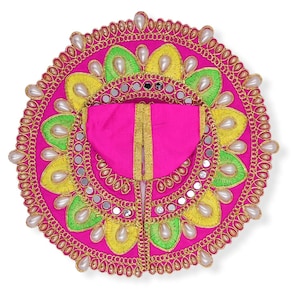 Size 4 & 5 diameter 9&quot; kanhaji poshak.laddu gopal dress,janmashtmi,baal gopal,krishna clothes,krishna dress,radha krishna,thakurji