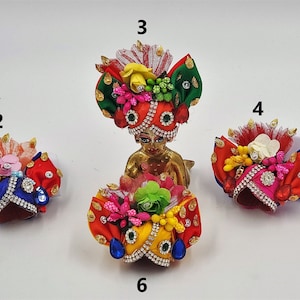 Size 3 Pagadi: Laddu Gopal Dress, Kanhaji Poshak