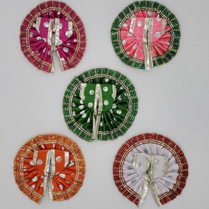 size 1, 1.5, 5, 6 diameter 5&quot; ,5.5&quot;, 10&quot;, 12&quot; also available in laddu gopal dress , janmastmi, baal gopal, poshak , kanhaji,polka dot