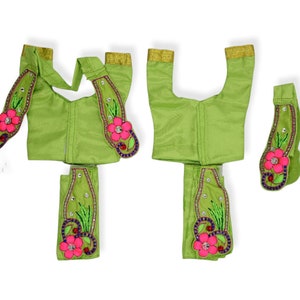 6 pcs Poshak set for 8" idol Dhoti 4",Gaura Nitai idol dresses,clothes for deities,iskon deities,dhoti 4",kanhaji poshak,Gaura Nitai Clothes